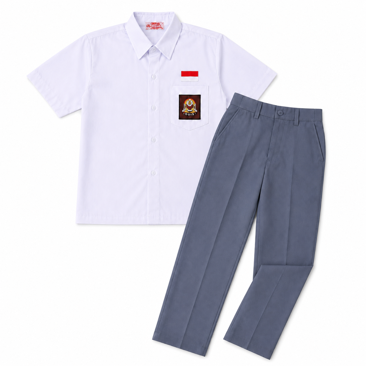 Set Seragam SMA/SMK Pria Putih Abu 